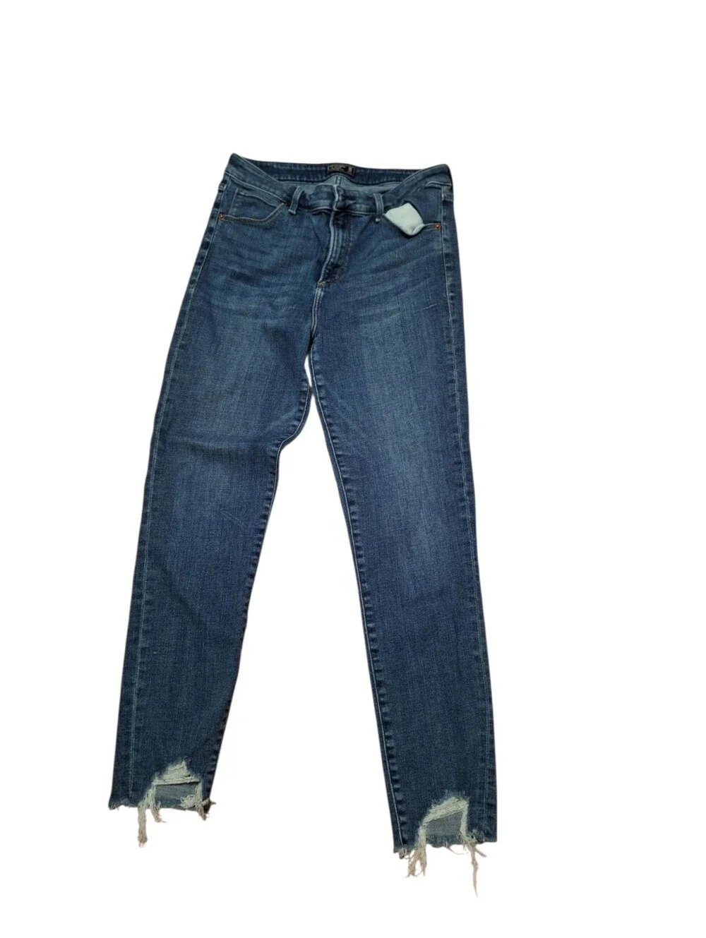 Abercrombie & Fitch Simone High Rise Ankle Jeans Ladies 30 or 10 Raw hem